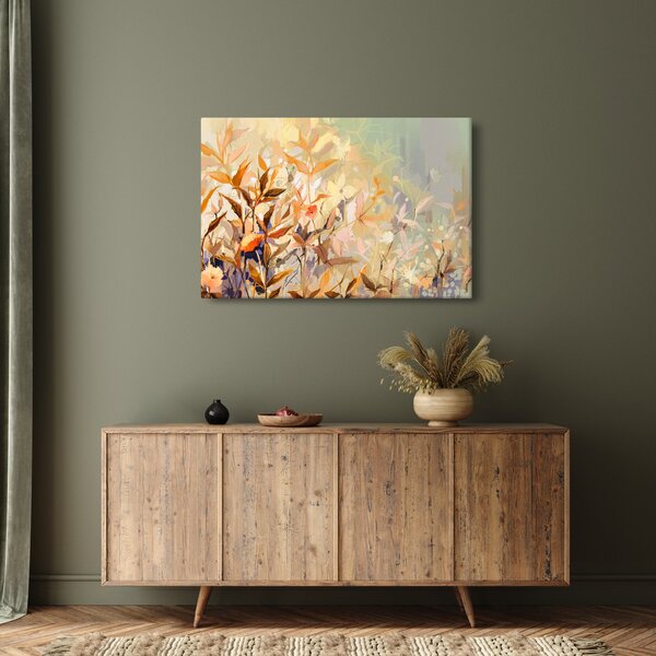 Kép - Festett növények (90x60 cm)