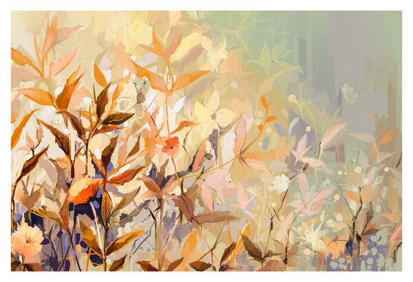 Kép - Festett növények (90x60 cm)