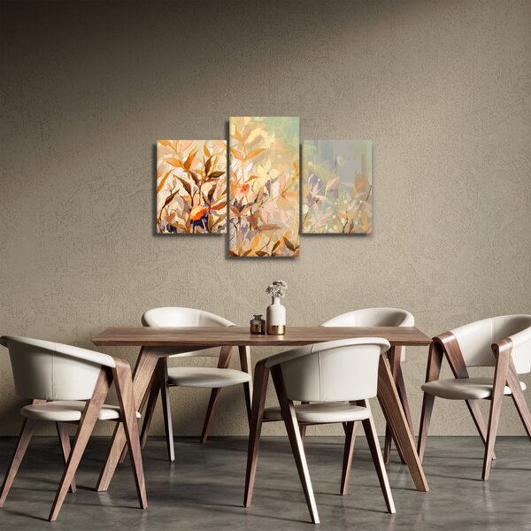 Kép - Festett növények (90x60 cm)