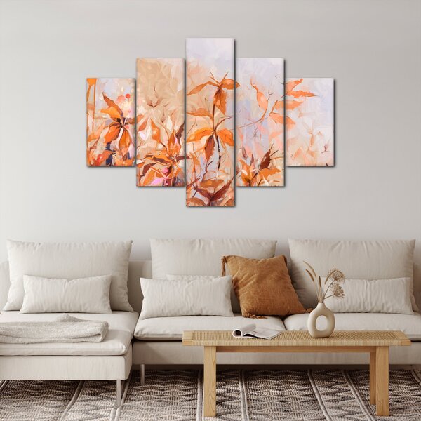 Kép - Festett virágok (150x105 cm)