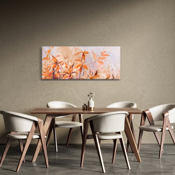 Kép - Festett virágok (120x50 cm)