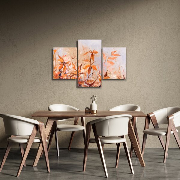 Kép - Festett virágok (90x60 cm)