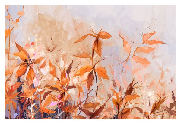 Kép - Festett virágok (90x60 cm)