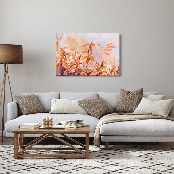 Kép - Festett virágok (90x60 cm)