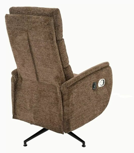 Fenix Raven elektromos relax fotel Raven szövet cappuccino 360° forgatható