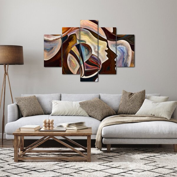 Kép - Absztrakció fejek (150x105 cm)