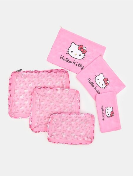 Sinsay - Utazási rendszerező készlet Hello Kitty - rózsaszín