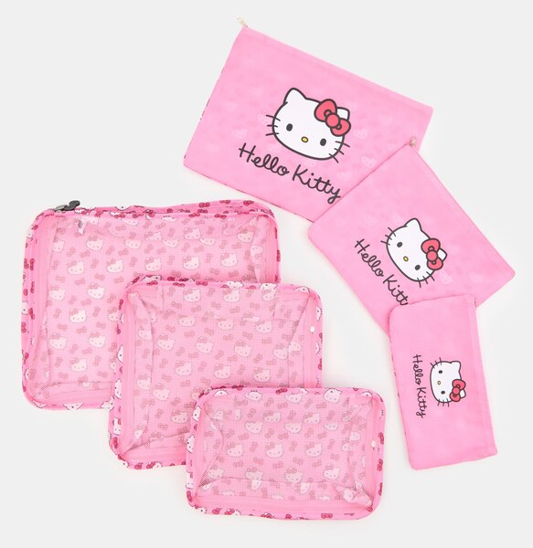 Sinsay - Utazási rendszerező készlet Hello Kitty - rózsaszín