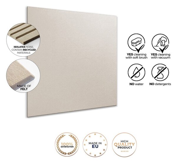 Textil akusztikus panel szett 2 db-os 60x60 cm Light Linen – Styler