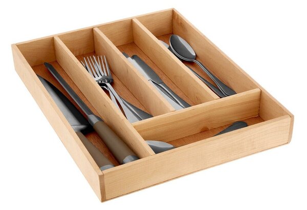 Natúr színű fa evőeszköztartó fiókba 30 x 38 cm – Premier Housewares