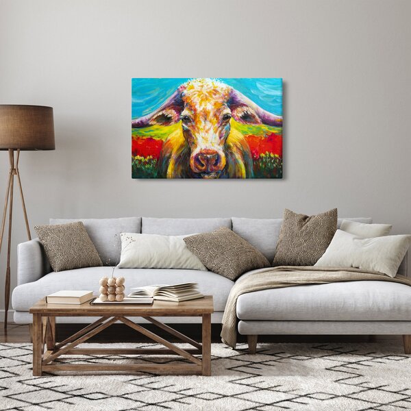 Kép - Festett tehén (90x60 cm)