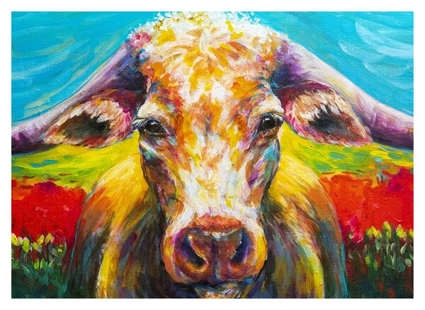 Kép - Festett tehén (70x50 cm)