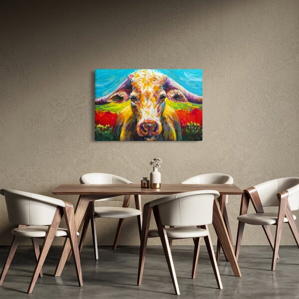 Kép - Festett tehén (90x60 cm)