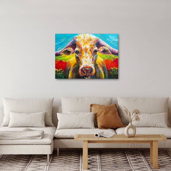 Kép - Festett tehén (70x50 cm)