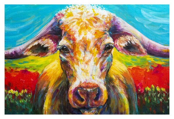Kép - Festett tehén (90x60 cm)