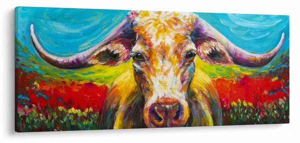 Kép - Festett tehén (120x50 cm)