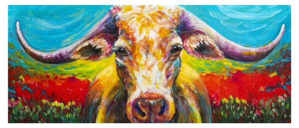 Kép - Festett tehén (120x50 cm)