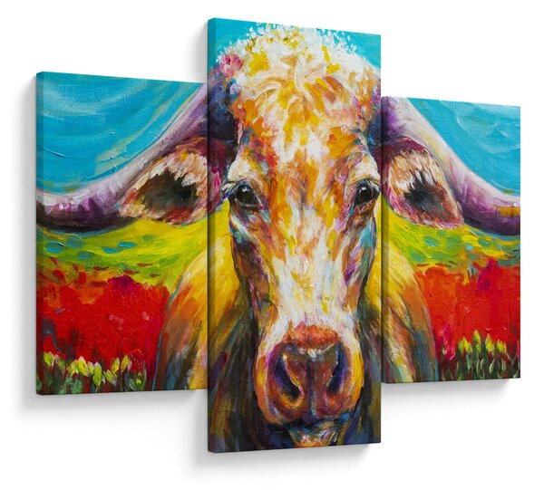 Kép - Festett tehén (90x60 cm)
