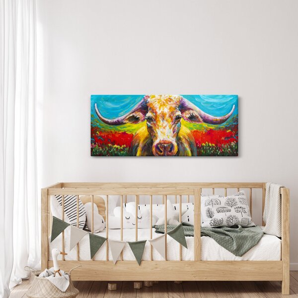 Kép - Festett tehén (120x50 cm)
