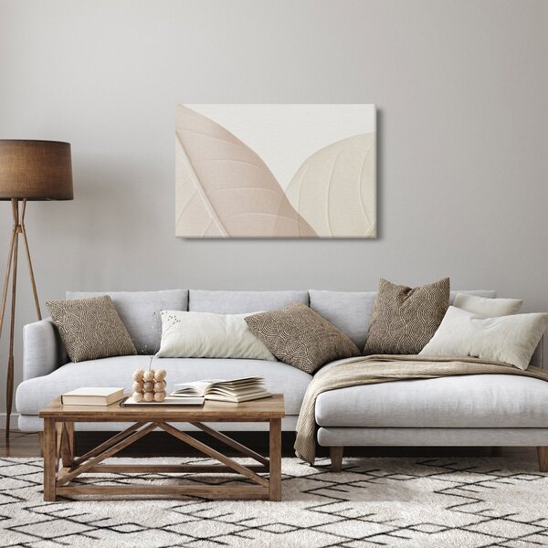 Kép - Texturált levelek (90x60 cm)