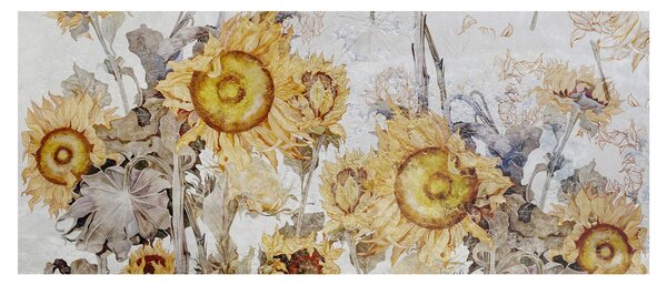 Kép - Napraforgó a falban (120x50 cm)