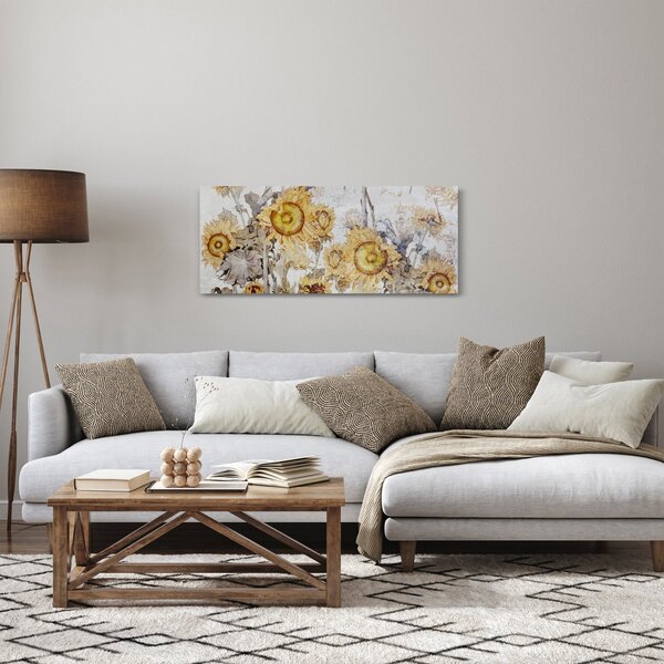 Kép - Napraforgó a falban (120x50 cm)