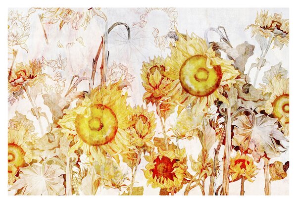 Kép - Napraforgó, festmény (90x60 cm)