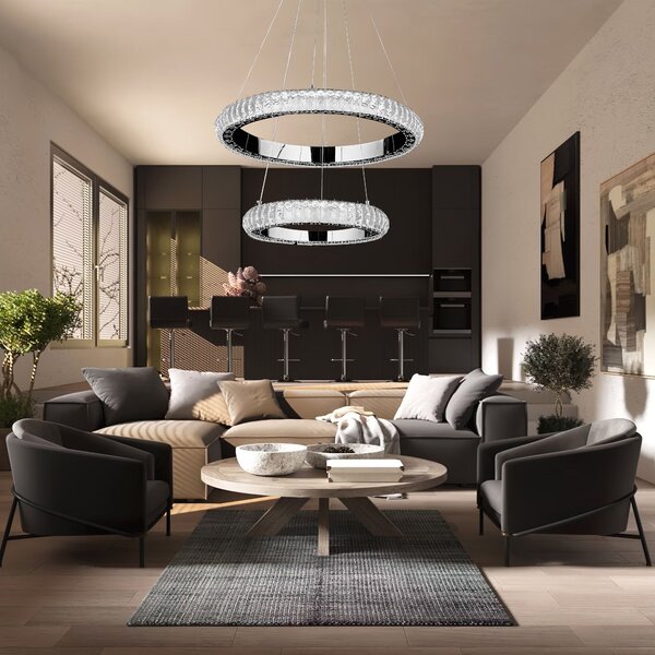 Toolight Toollight, LED függeszték 60cm, G044-2CP, króm, OSW-06312