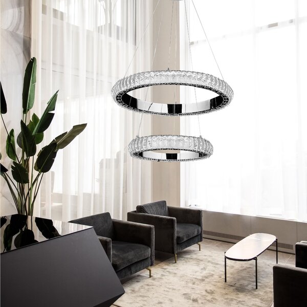 Toolight Toollight, LED függeszték 60cm, G044-2CP, króm, OSW-06312
