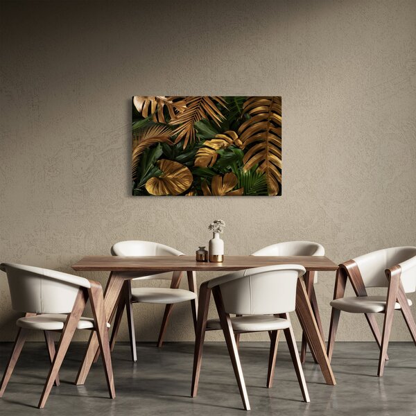 Kép - Arany levelek (90x60 cm)