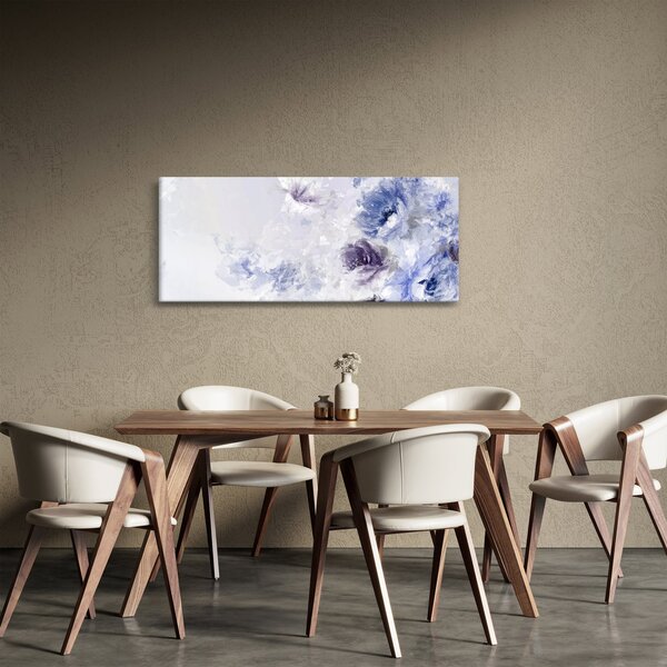 Kép - Virágok, textúrált festmény (120x50 cm)