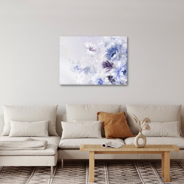 Kép - Virágok, textúrált festmény (70x50 cm)