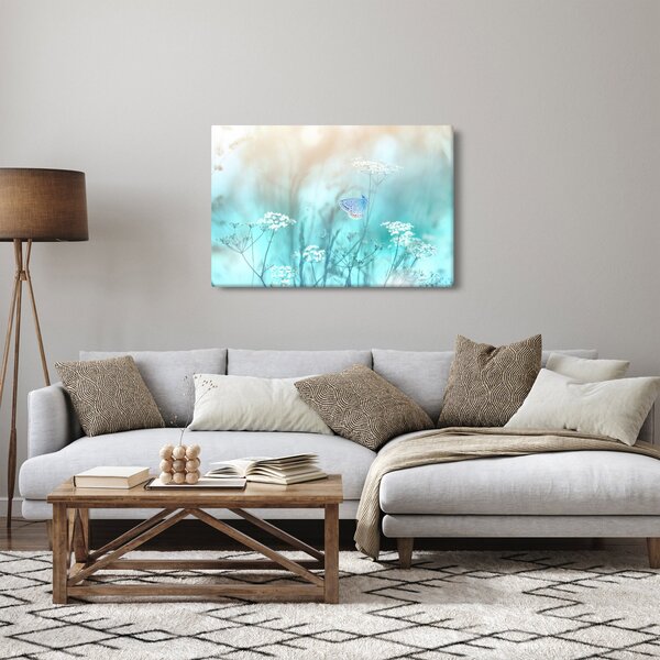 Kép - Pillangó kékben (90x60 cm)