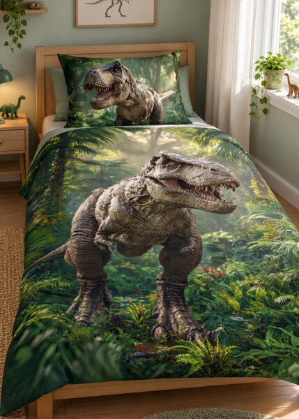 3d ágyneműhuzat Tyrannosaurus 140x200 cm