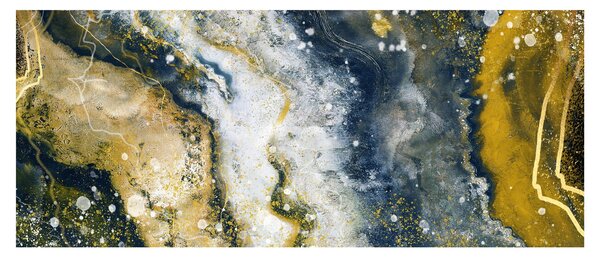 Kép - Arany absztrakció (120x50 cm)