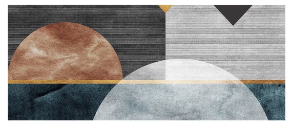 Kép - Formák és textúrák (120x50 cm)