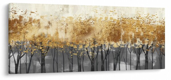 Kép - Arany fák (120x50 cm)