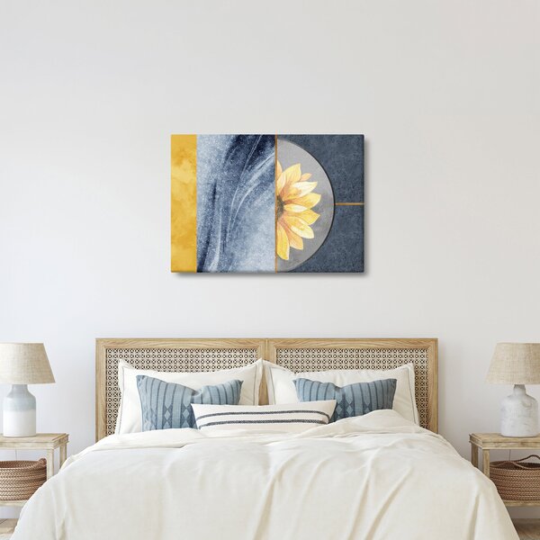 Kép - Formák és a virág (70x50 cm)