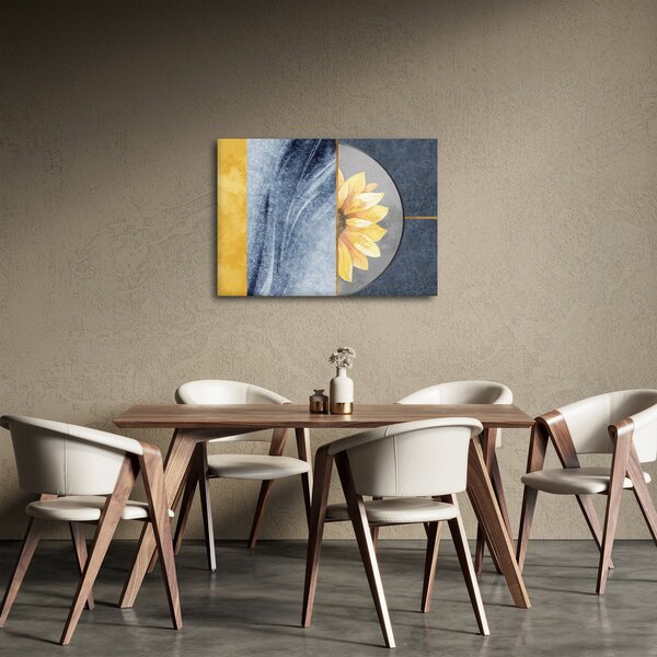 Kép - Formák és a virág (70x50 cm)