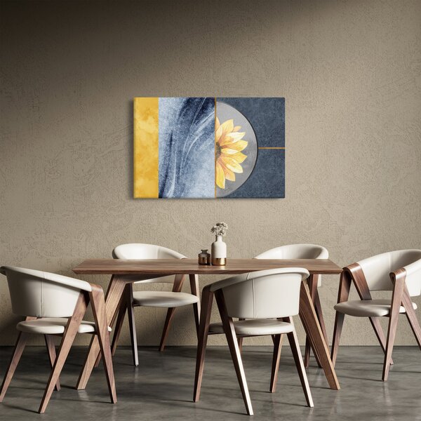 Kép - Formák és a virág (90x60 cm)