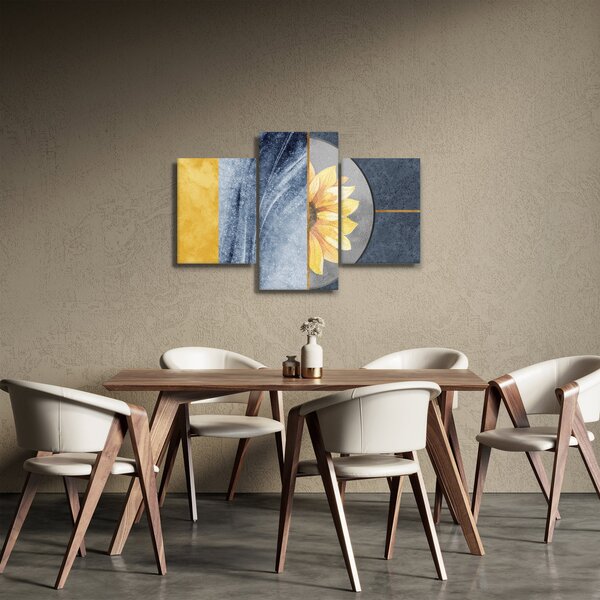 Kép - Formák és a virág (90x60 cm)