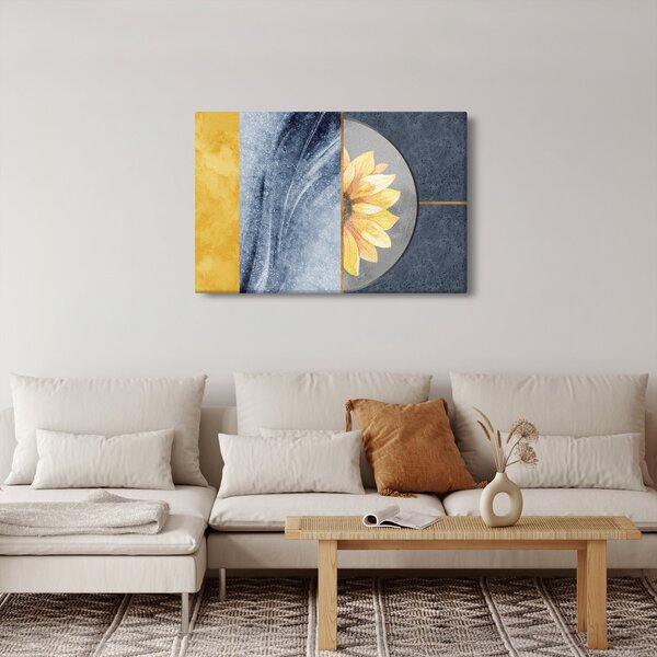 Kép - Formák és a virág (90x60 cm)