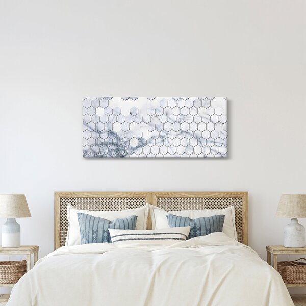 Kép - Márványozott hatszög (120x50 cm)