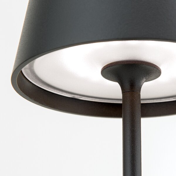 CHANDELLE LED akkus asztali lámpa, fekete