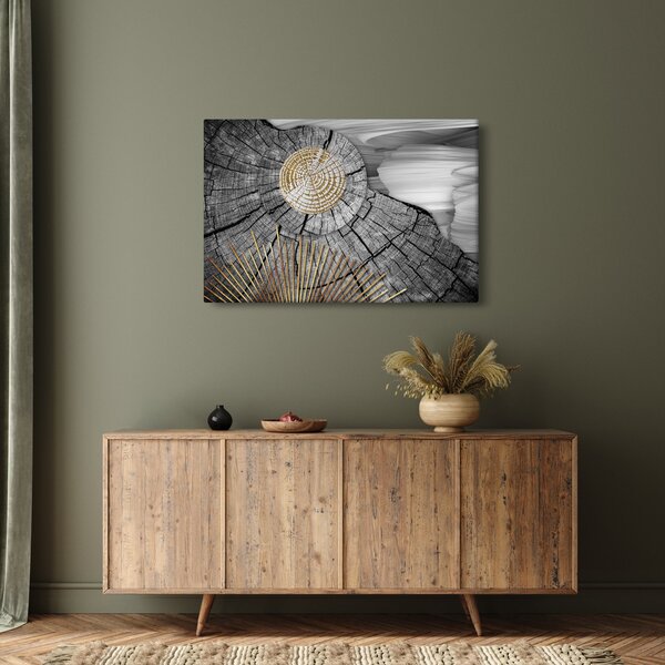 Kép - A fa törzse kollázsban (90x60 cm)