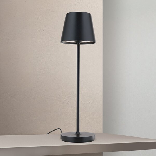 CHANDELLE LED akkus asztali lámpa, fekete