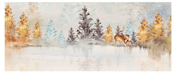 Kép - Akvarell erdő (120x50 cm)