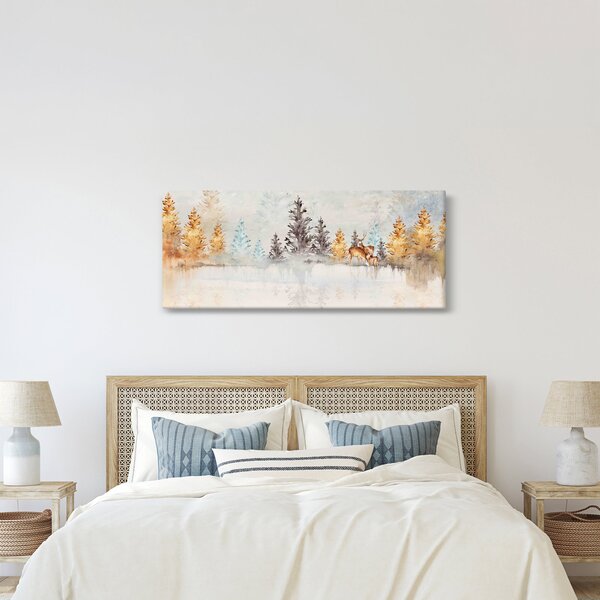 Kép - Akvarell erdő (120x50 cm)