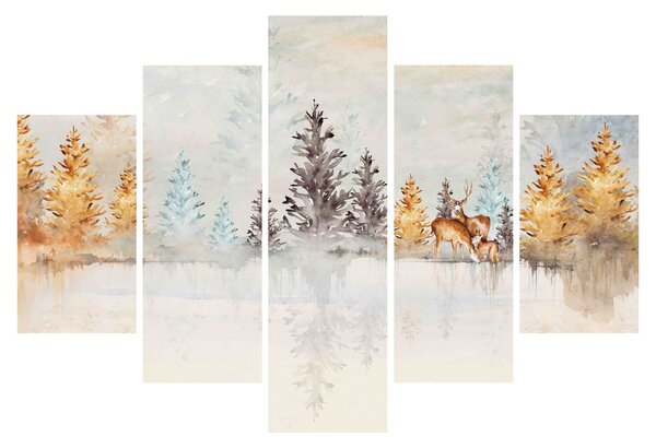 Kép - Akvarell erdő (150x105 cm)