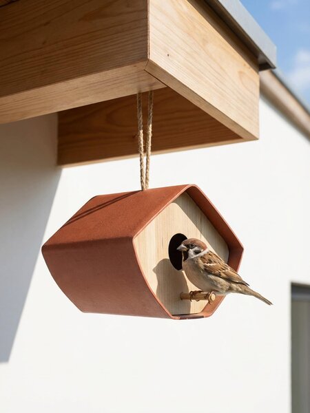 Sinsay - Bambusz madáretető - kávébarna